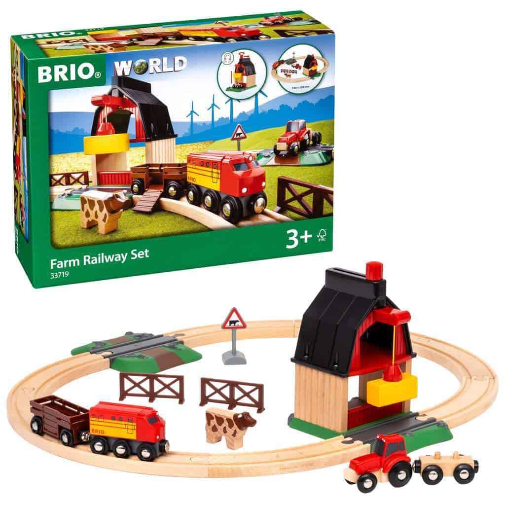BRIO 33719 Farm Railway Playset - Juego de Trenes - Imagen 3