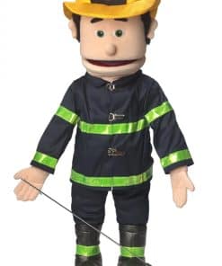 Marioneta estilo ventrílocuo de cuerpo completo de bombero