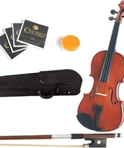 Viola Mendini 14 pulgadas MA250 de Madera Maciza con Barniz