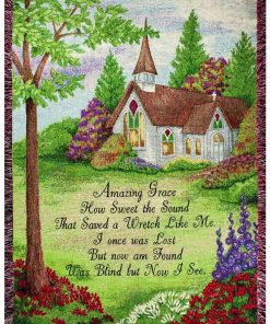 Manta de tapiz de 50 x 60 pulgadas con flecos, Escena