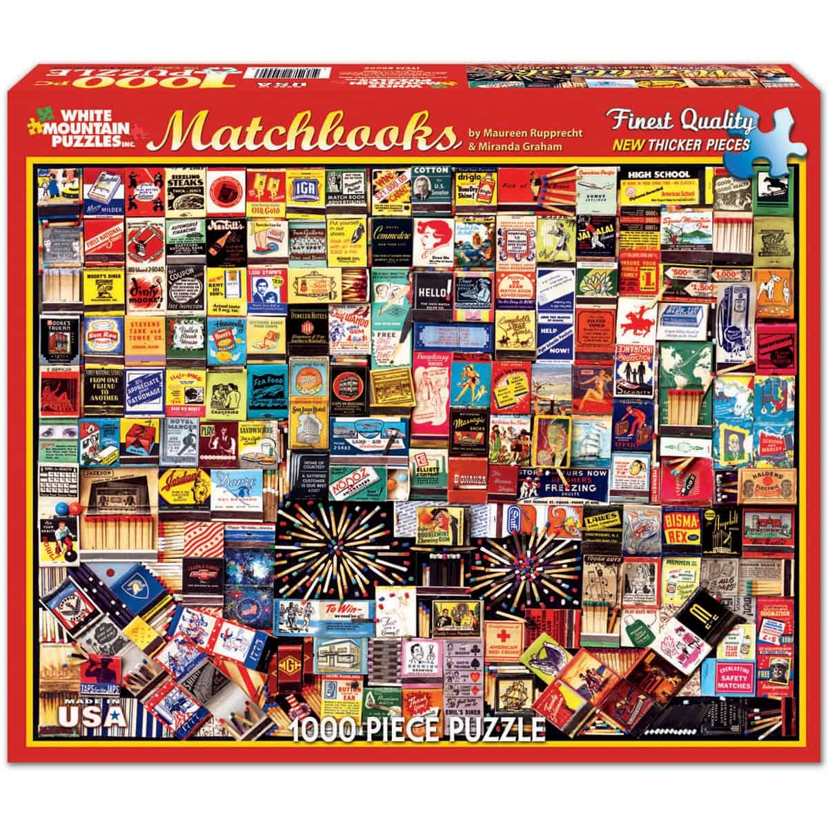 Rompecabezas Matchbook Collage de White Mountain Puzzles -