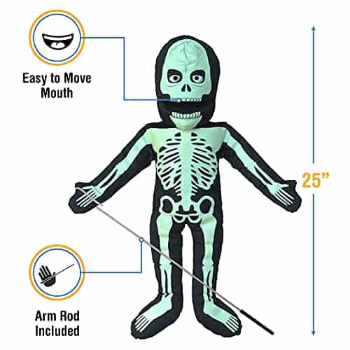 Marioneta de 25" Esqueleto (Brilla en la Oscuridad), Estilo - Imagen 5