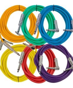 Cables de Guitarra Seismic Audio -Azul, Rojo, Morado, Verde,
