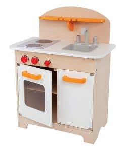 Cocina Gourmet de Madera para Niños Hape en Naranja