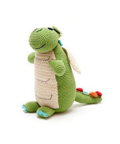 Dragón Verde Hecho a Mano | Crochet | Comercio Justo |