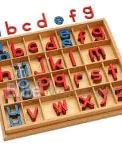 Alfabeto Móvil Montessori de Madera con Caja Material de