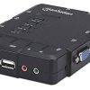 Switch KVM de 4 Puertos MANHATTAN - Funcionalidad de Audio