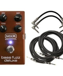 MXR M84 Pedal de Fuzz Deluxe para Bajo con 4 Cables Gratis