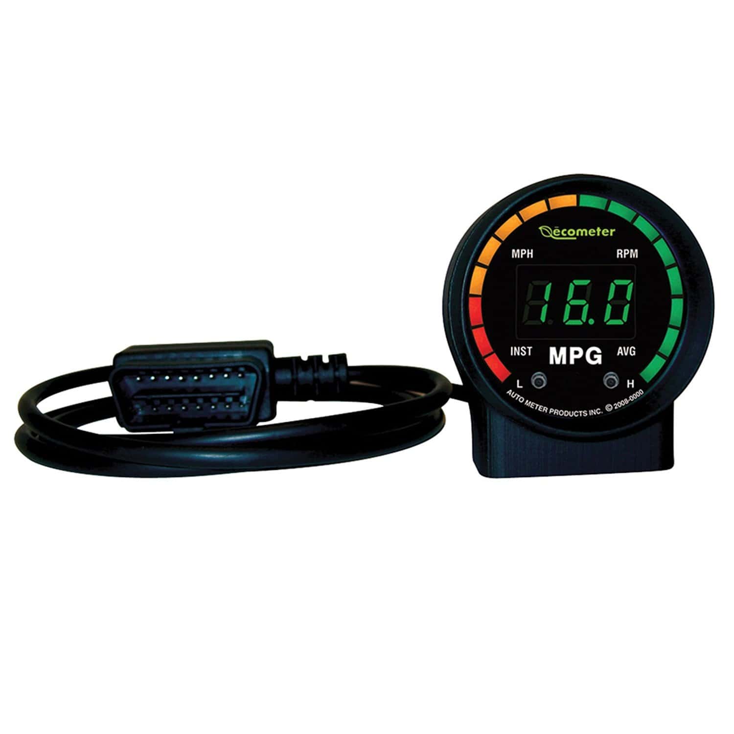 Auto Meter 9105 ecometer Medidor de Consumo de Combustible