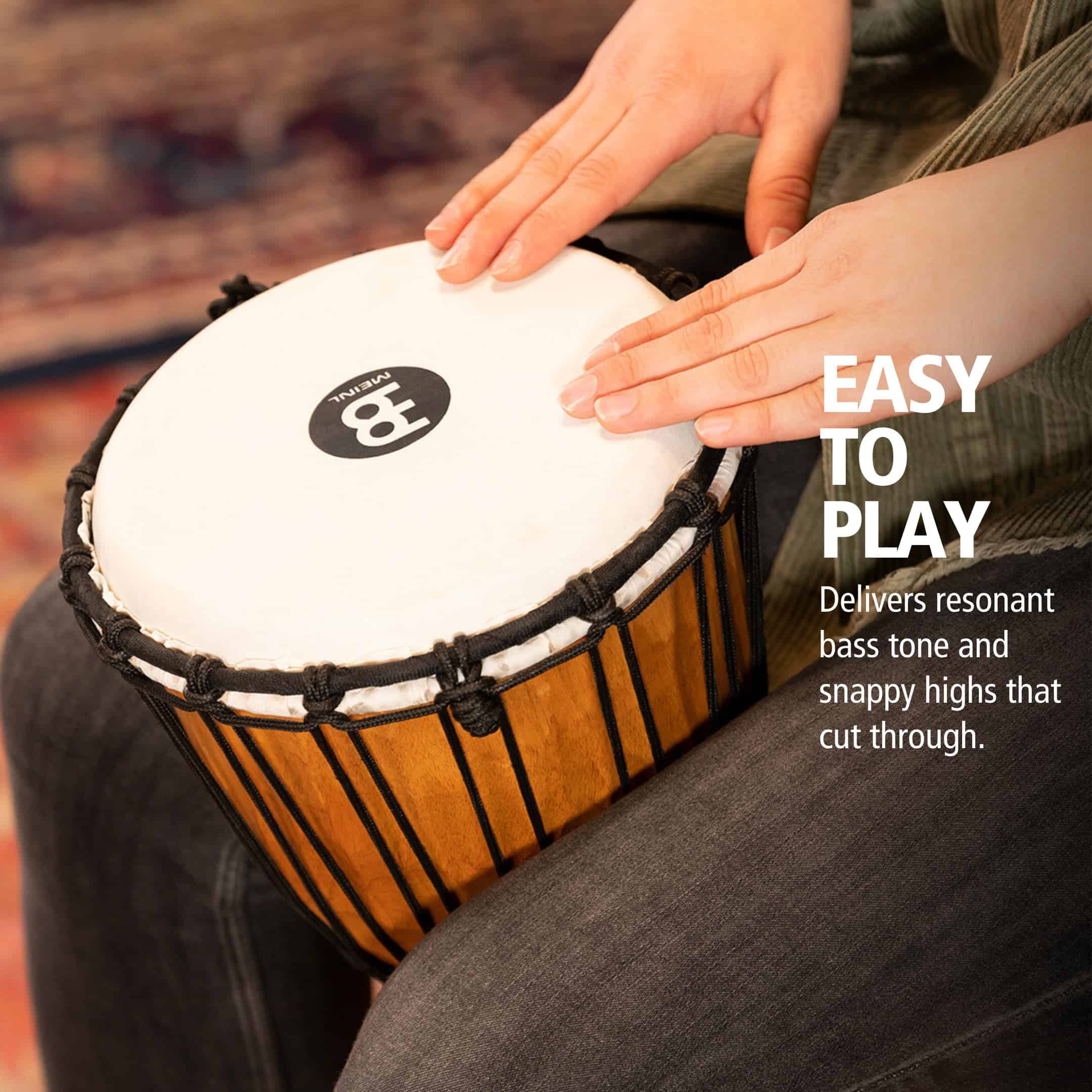 Meinl Percusión Djembe Tambor de Mano Instrumento Circular, - Imagen 3
