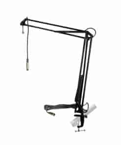 Soporte de micrófono de escritorio articulado profesional