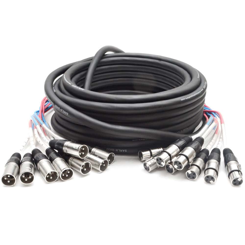 Cable Serpiente XLR de 8 Canales - Modelo SARLX-8x50 - 50