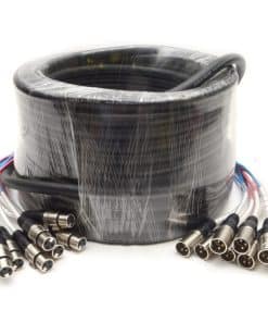 Cable Serpiente XLR de 8 Canales - 100 Pies de Largo -