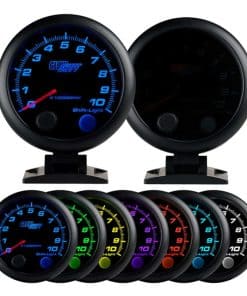 Tacómetro GlowShift Tintado de 7 Colores a 10,000 RPM -