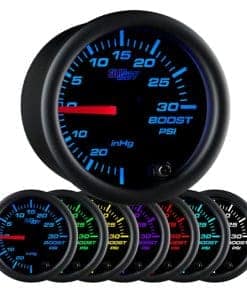 Kit de Medidor de Presión Turbo/Vacío GlowShift Black 7
