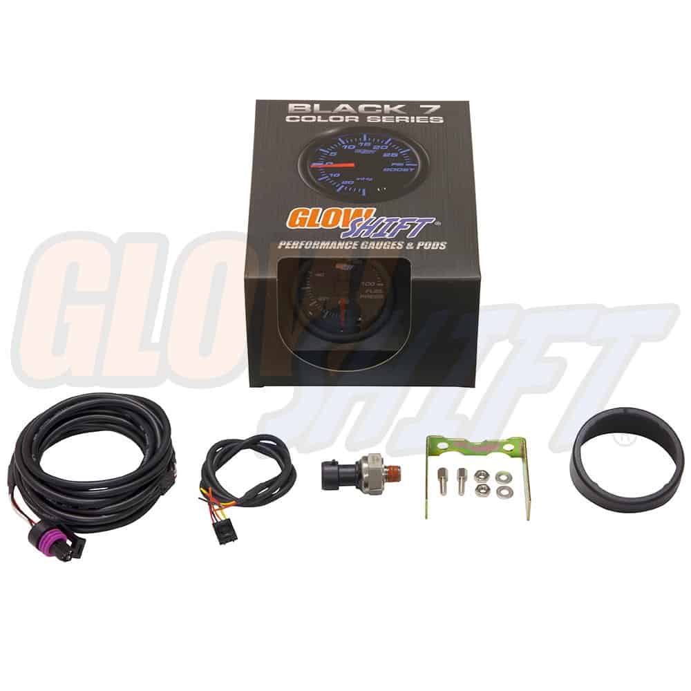 Kit de medidor de presión de combustible GlowShift Negro de - Imagen 7