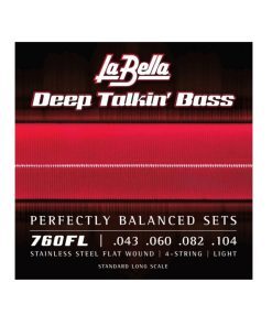 La Bella 760FL Deep Talkin' Stainless Steel Flat Wound,