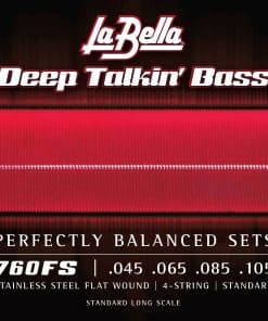 La Bella 760FS Deep Talkin' Stainless Steel Flat Wound -
