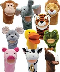 Marionetas Grandes de Animales Get Ready Kids, Set de 10