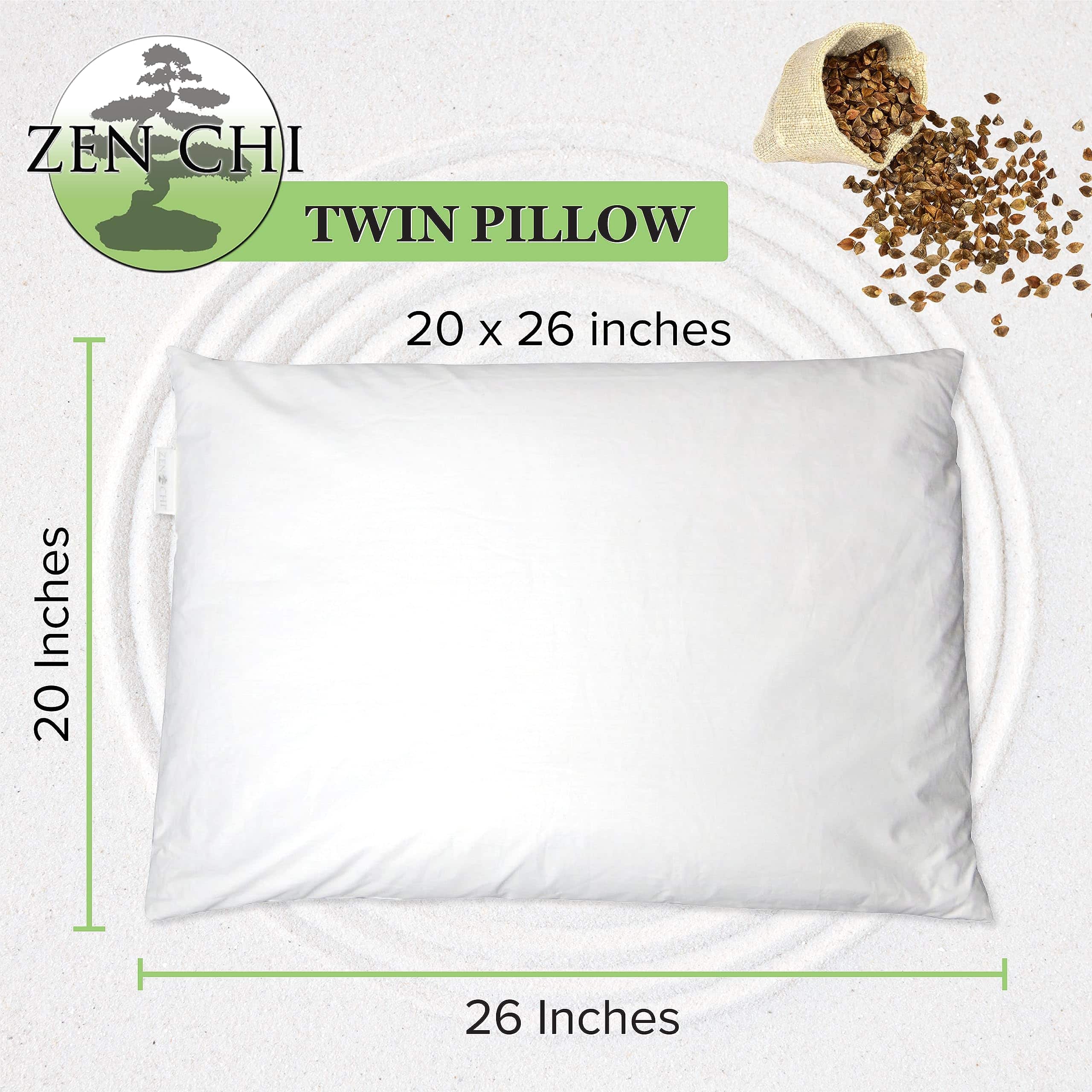 Almohada de Trigo Sarraceno ZEN CHI - Tamaño Twin Orgánica - Imagen 3