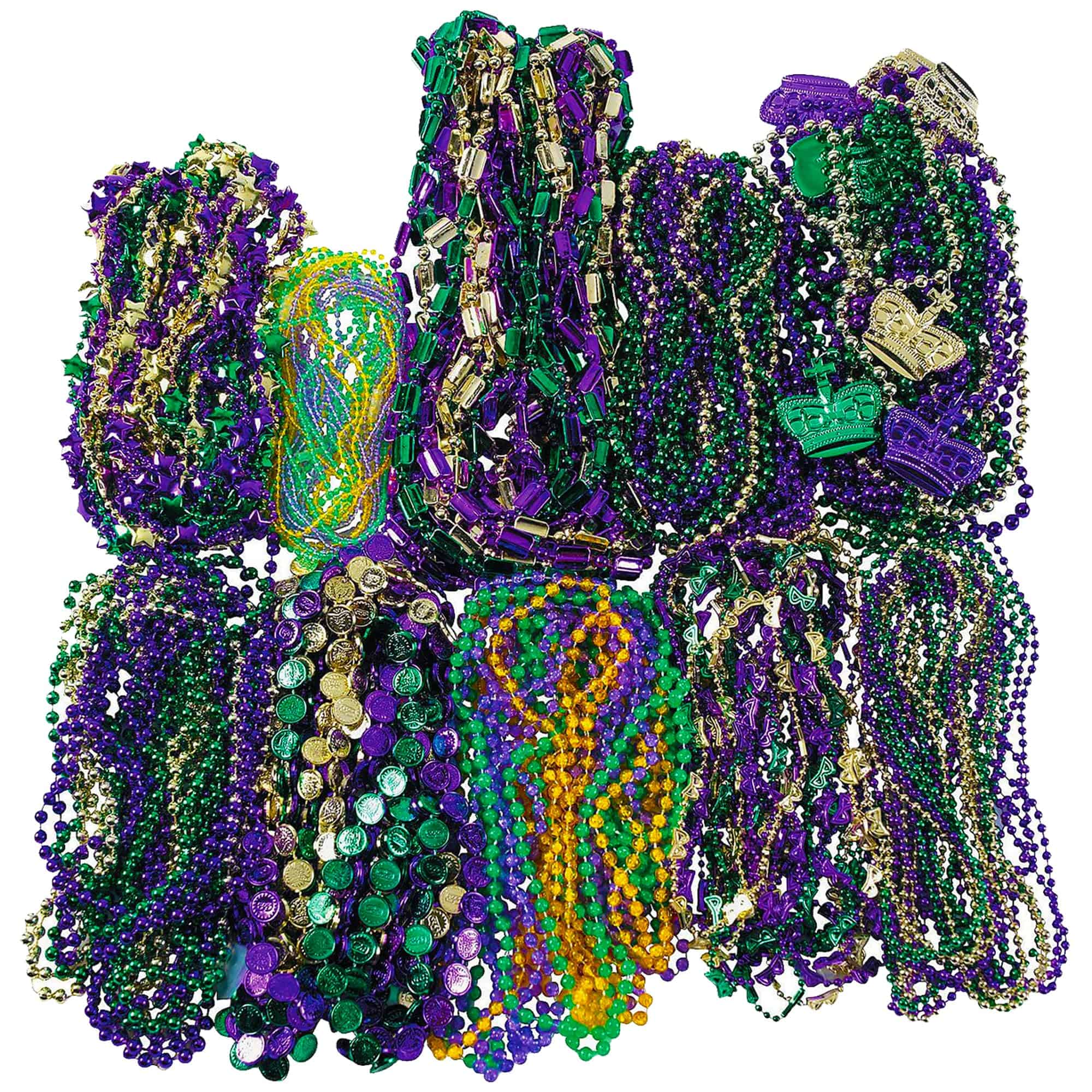 Conjunto de 500 Collares de Mardi Gras de Fun Express