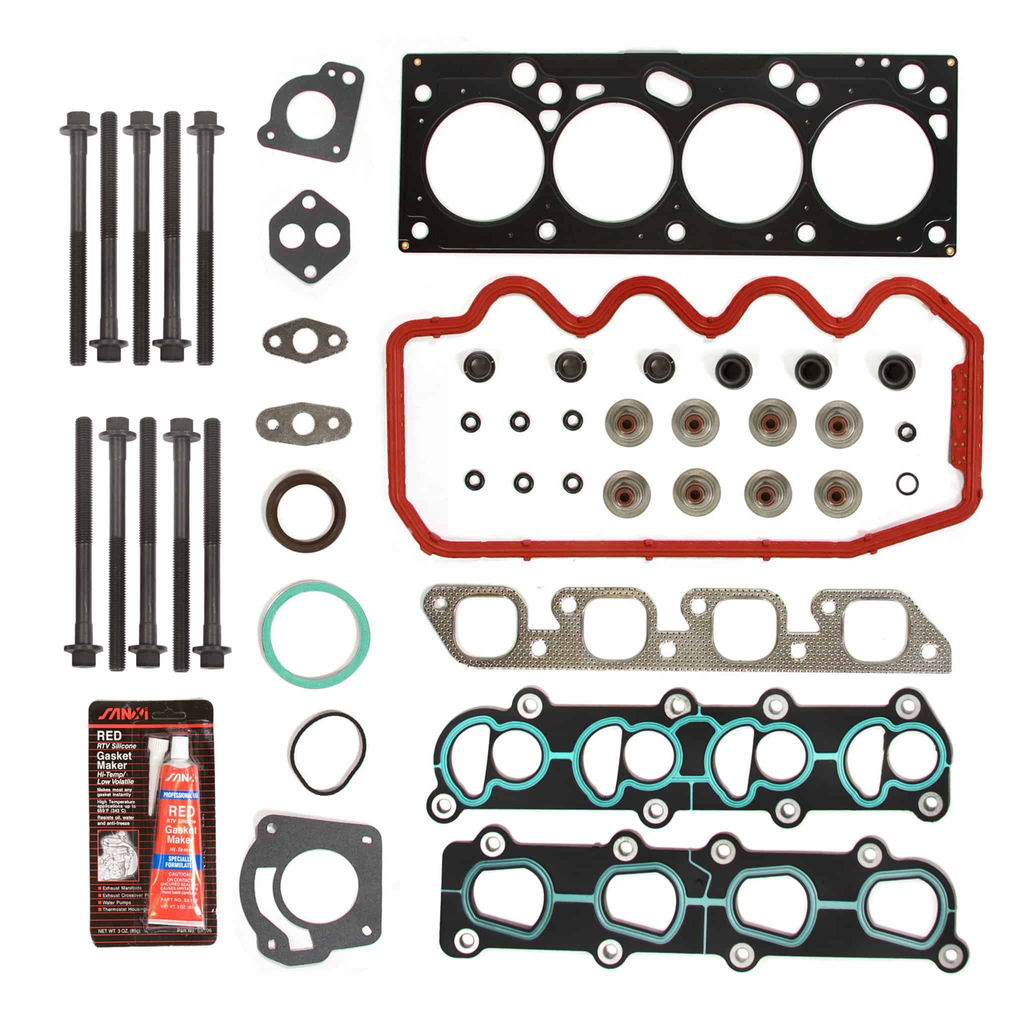 Juego de empaque de cabeza de cilindro y perno de cabeza