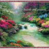Manta de Tapiz Manual Thomas Kinkade de 50 x 60 pulgadas