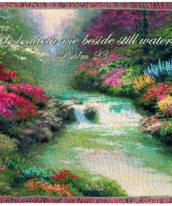 Manta de Tapiz Manual Thomas Kinkade de 50 x 60 pulgadas