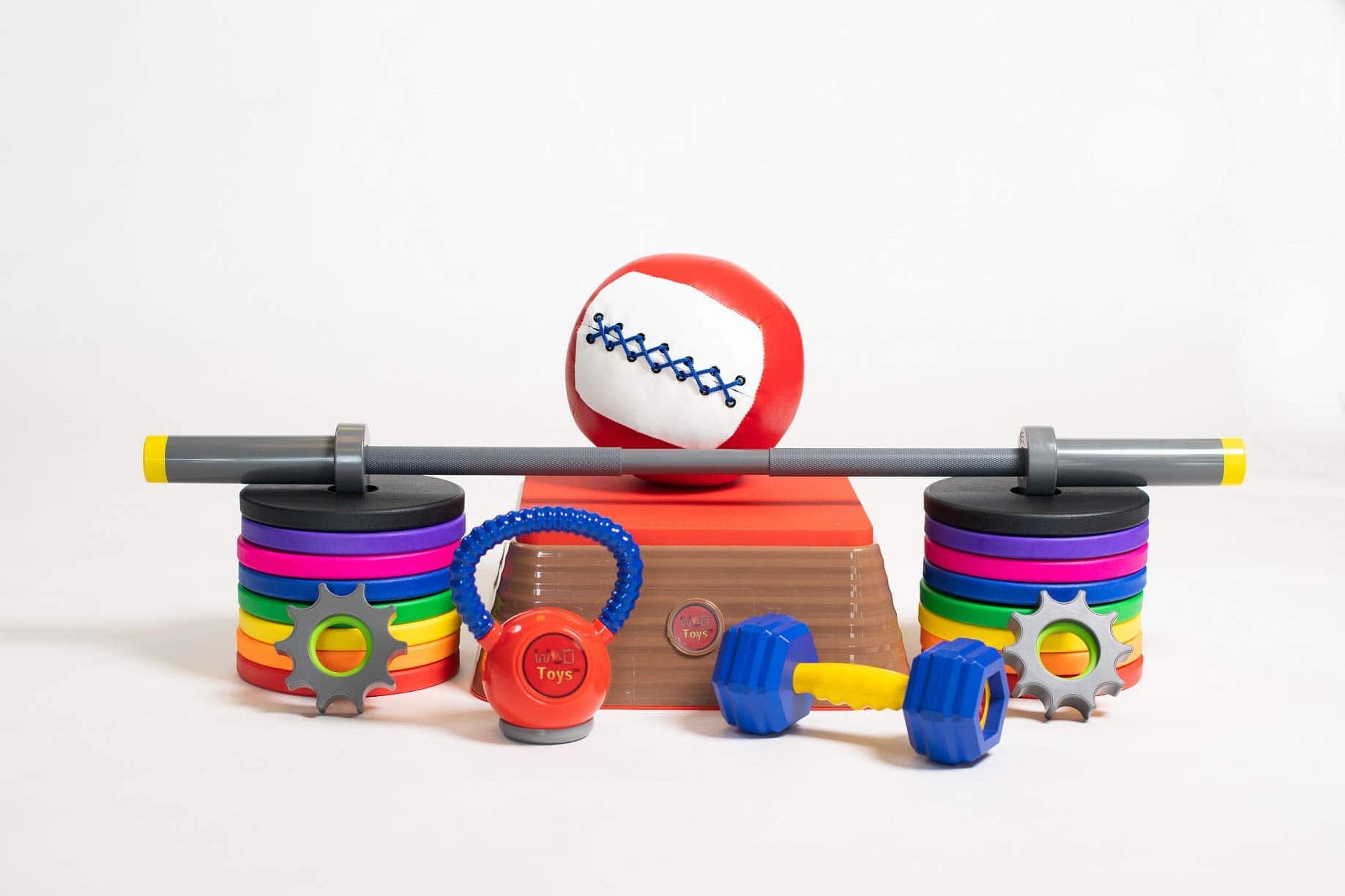 WOD Toys Barbell Mini - Juego de pesas de juguete ajustable - Imagen 7