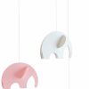 Móvil de Cuna Elefante Rosa - 24 Pulgadas - Plástico de
