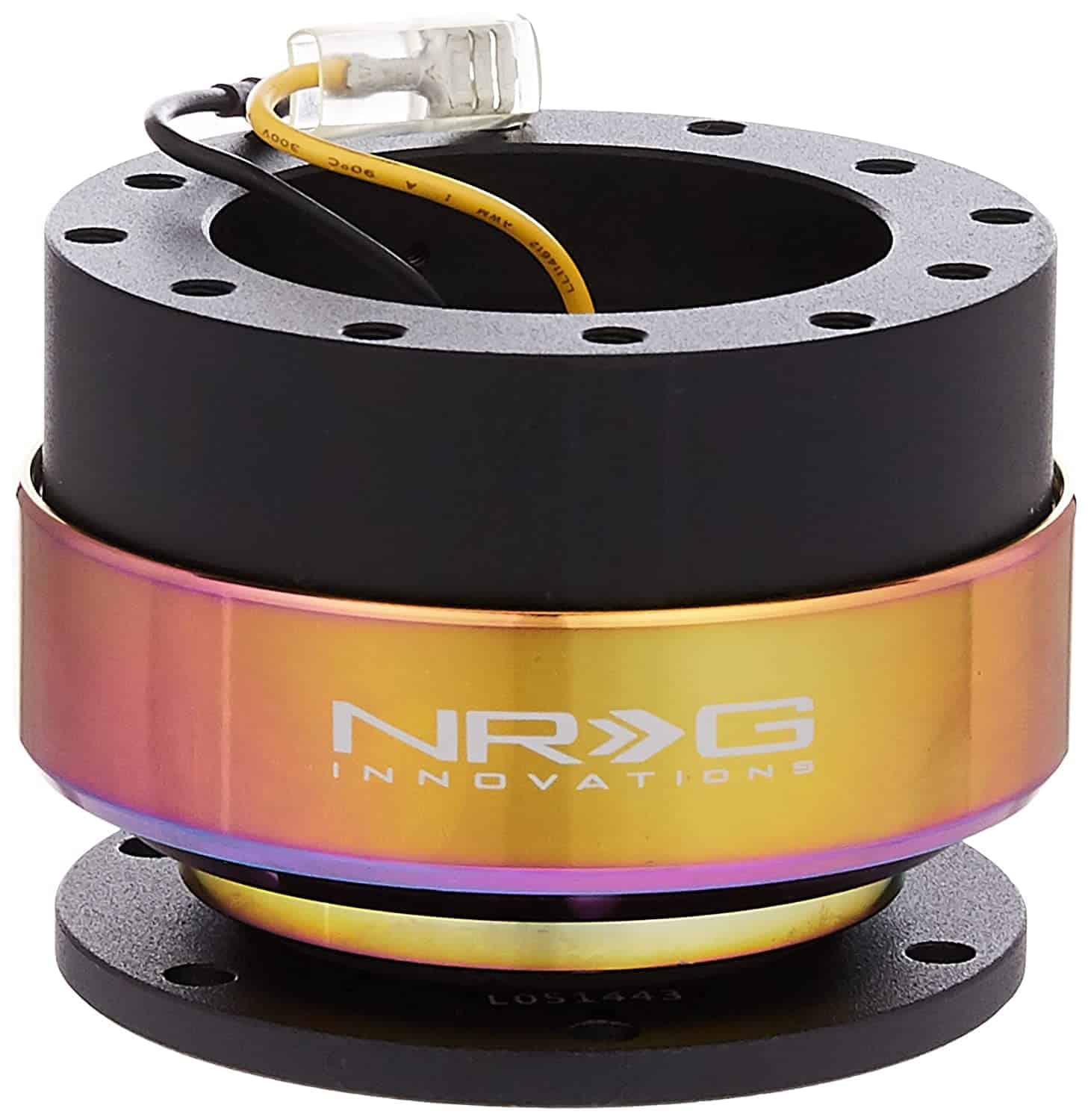Kit de liberación rápida del volante NRG -Negro/Neo Cromo