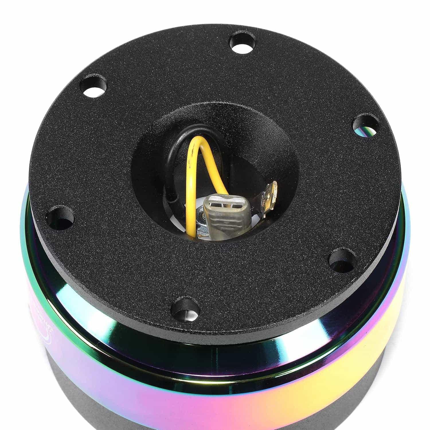 Kit de liberación rápida del volante NRG -Negro/Neo Cromo - Imagen 5