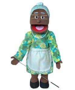 Marioneta de Abuelita Negra de Cuerpo Completo de 25",