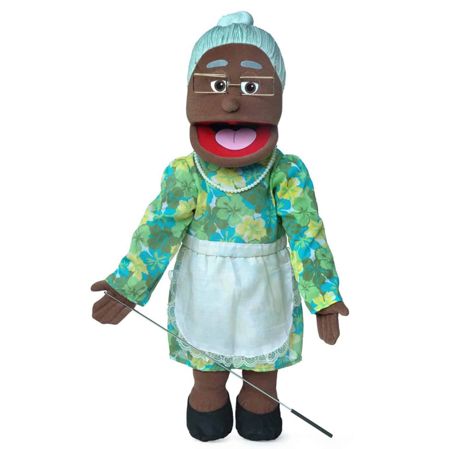 Marioneta de Abuelita Negra de Cuerpo Completo de 25",