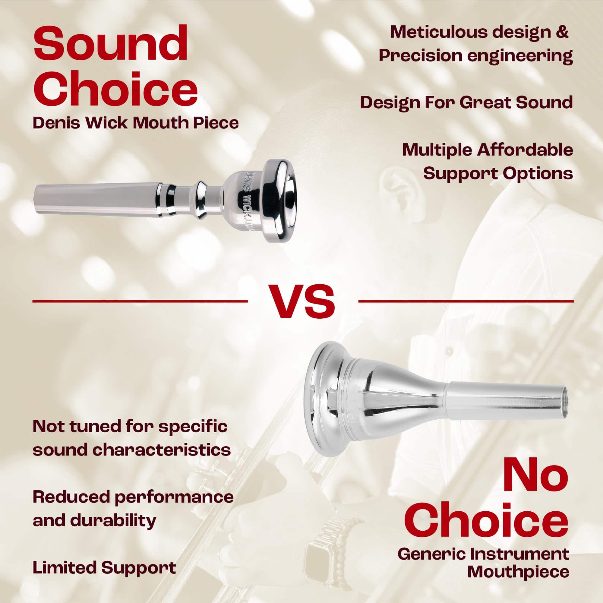 Boquilla de trompeta clásica americana Denis Wick DW5182A-7C - Imagen 6