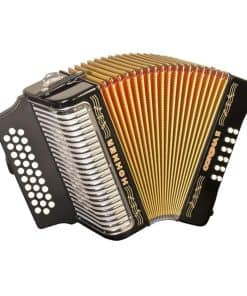 Acordeón Diatónico Hohner Corona II en F/Bb/Eb - Negro