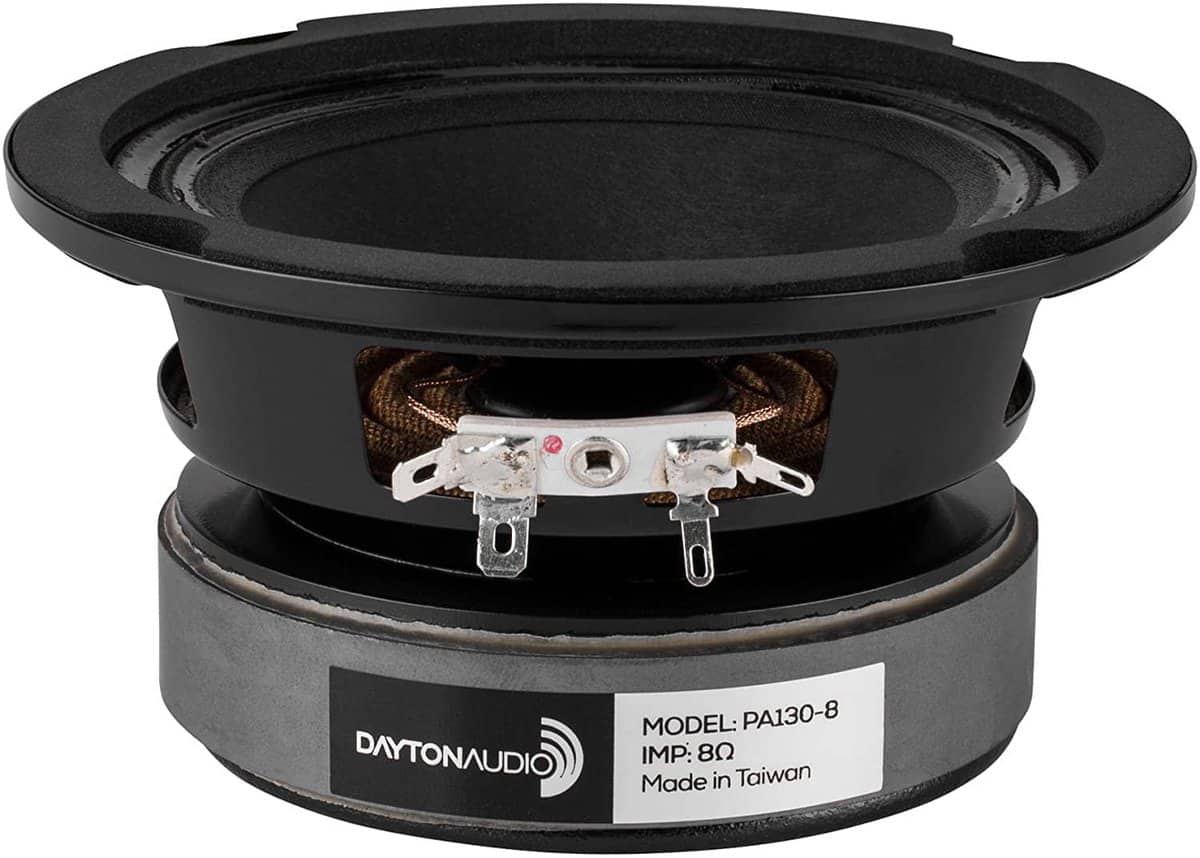 Altavoz Dayton Audio PA130-8 5" de Rango Completo para PA