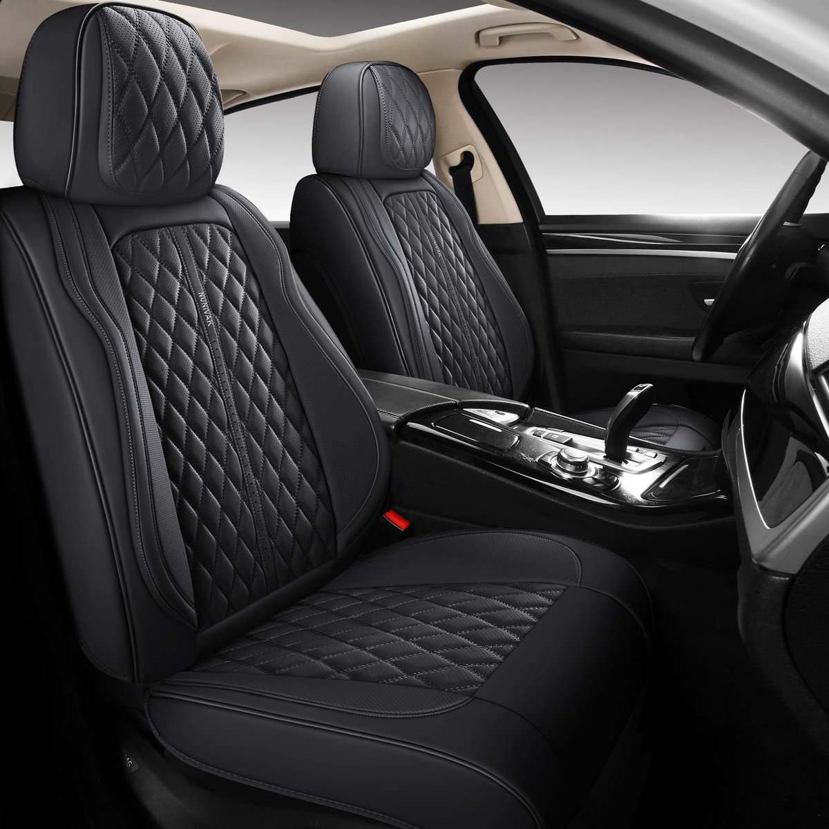 Fundas de asiento de coche de lujo NUNIVAK de piel - Imagen 7