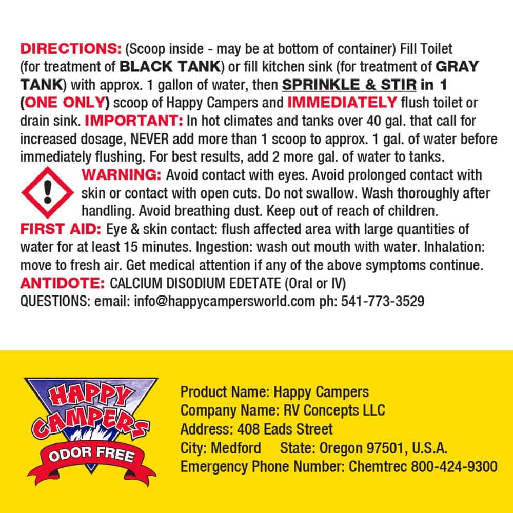 Tratamiento para Tanque Negro de RV Happy Campers - 130 - Imagen 6