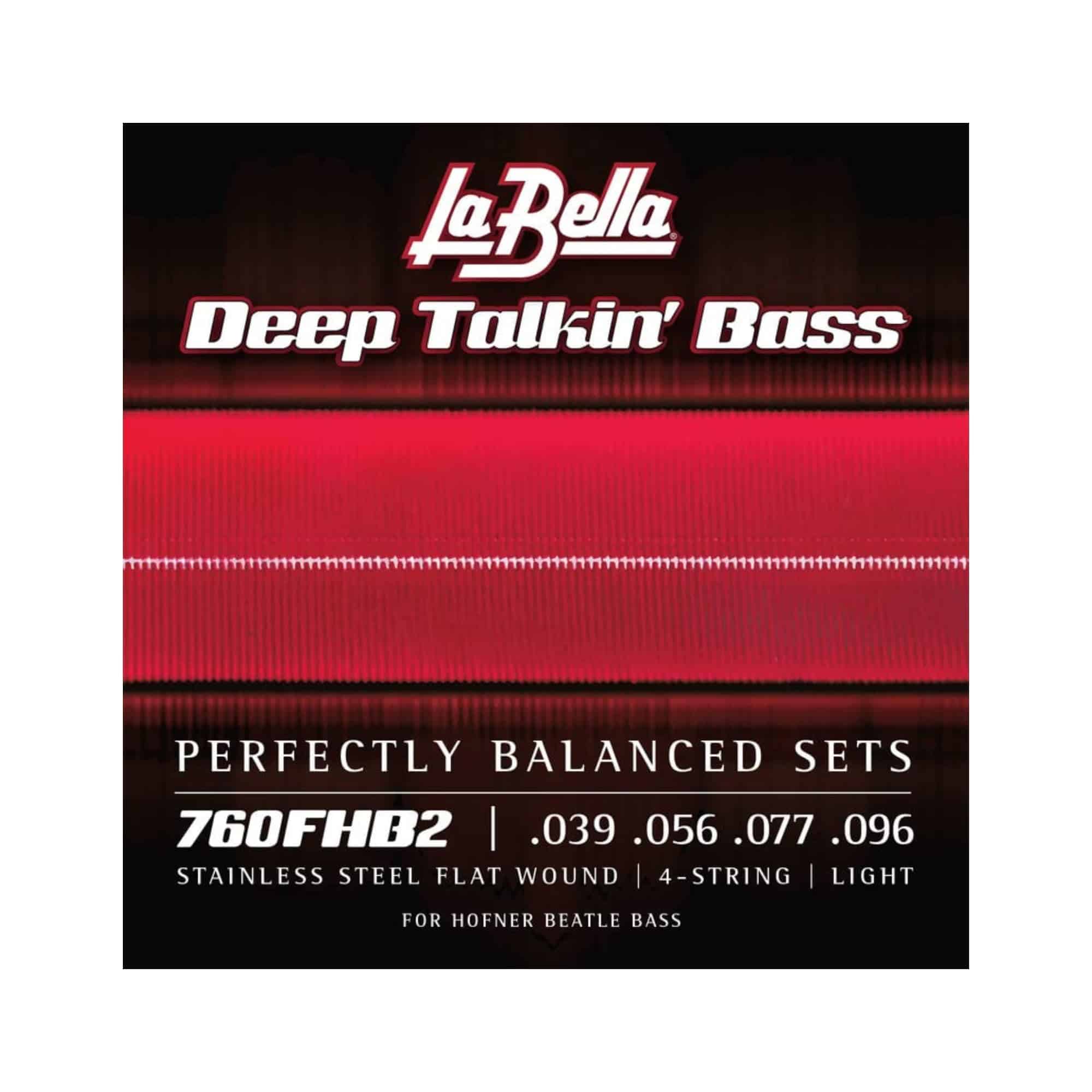 Cuerdas de Bajo La Bella 760FHB2 Deep Talkin de Acero