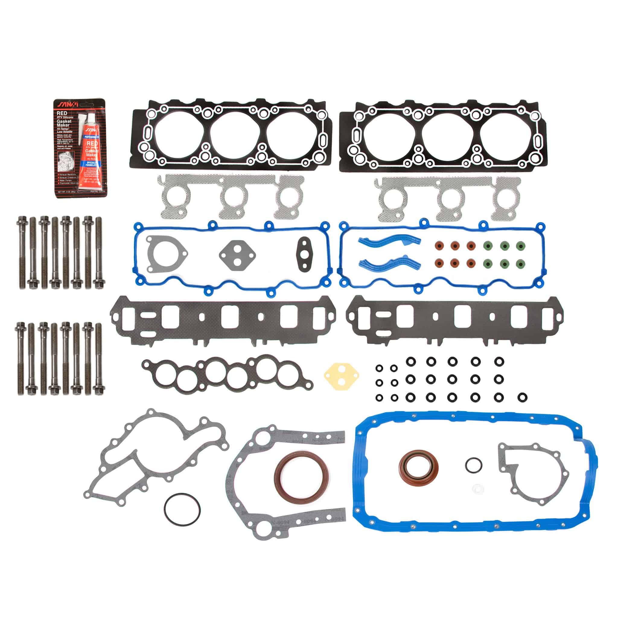 Juego de juntas de culata completo con pernos de cabeza