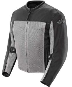 Chamarra de moto de malla Joe Rocket para hombre (Gris,