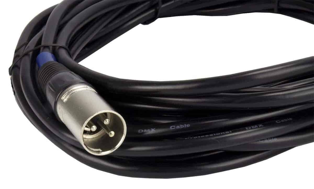 (4) Cables de Efectos de Iluminación DMX de 25 Pies Macho a - Imagen 5