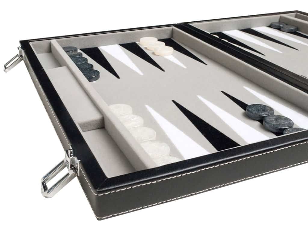 Set de Backgammon de Viaje - Piel Sintética, Campo de Juego - Imagen 3