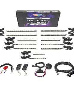 Kit de Iluminación LEDGlow 12pc Advanced Million Color para