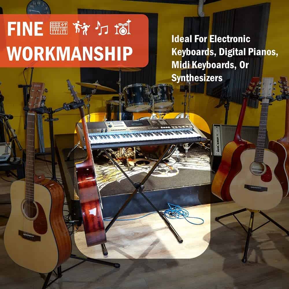 Soporte para Teclado y Piano Digital de Estilo Clásico - Imagen 8