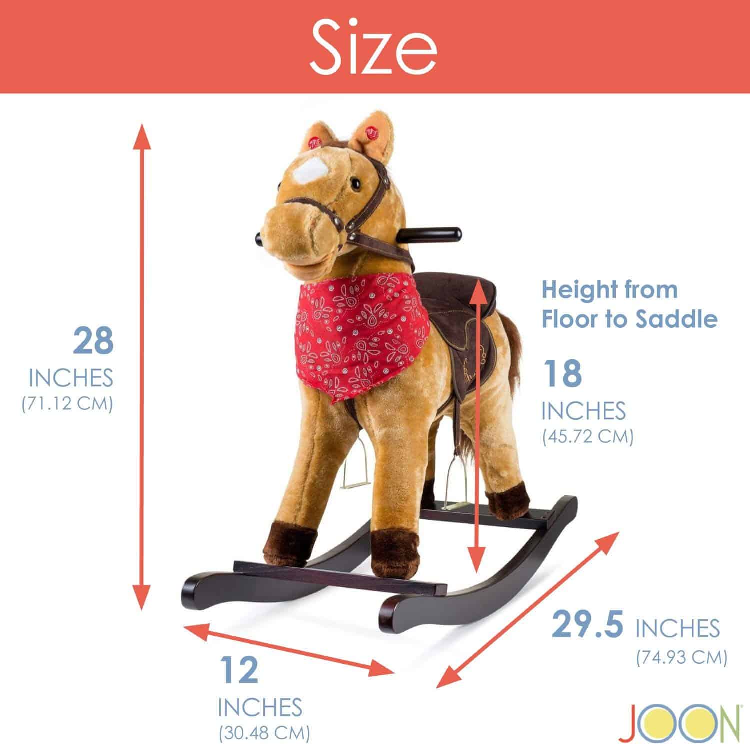 Caballo Mecedora Vaquero JOON - Marrón Beige - Imagen 7