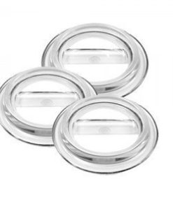 Copas para ruedas de piano de lucite, transparentes, juego