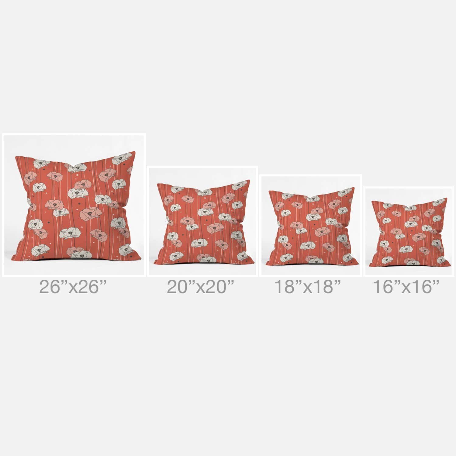 Almohada decorativa Deny Designs Heather Dutton Red Poppy - Imagen 4