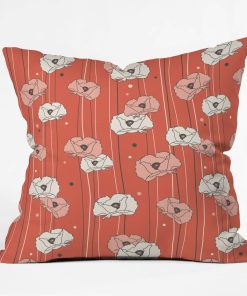 Almohada decorativa Deny Designs Heather Dutton Red Poppy